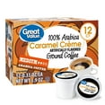 Great Value 100 Arabica Caramel Medium Roast Coffee Pods, 12 Ct