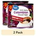 (2 pack) Great Value 100 Arabica Colombian Medium Dark Ground Coffee