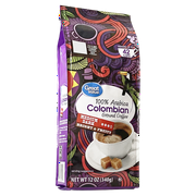 Great Value 100% Arabica Colombian Medium-Dark Roast Ground Coffee, 12 oz, Bag