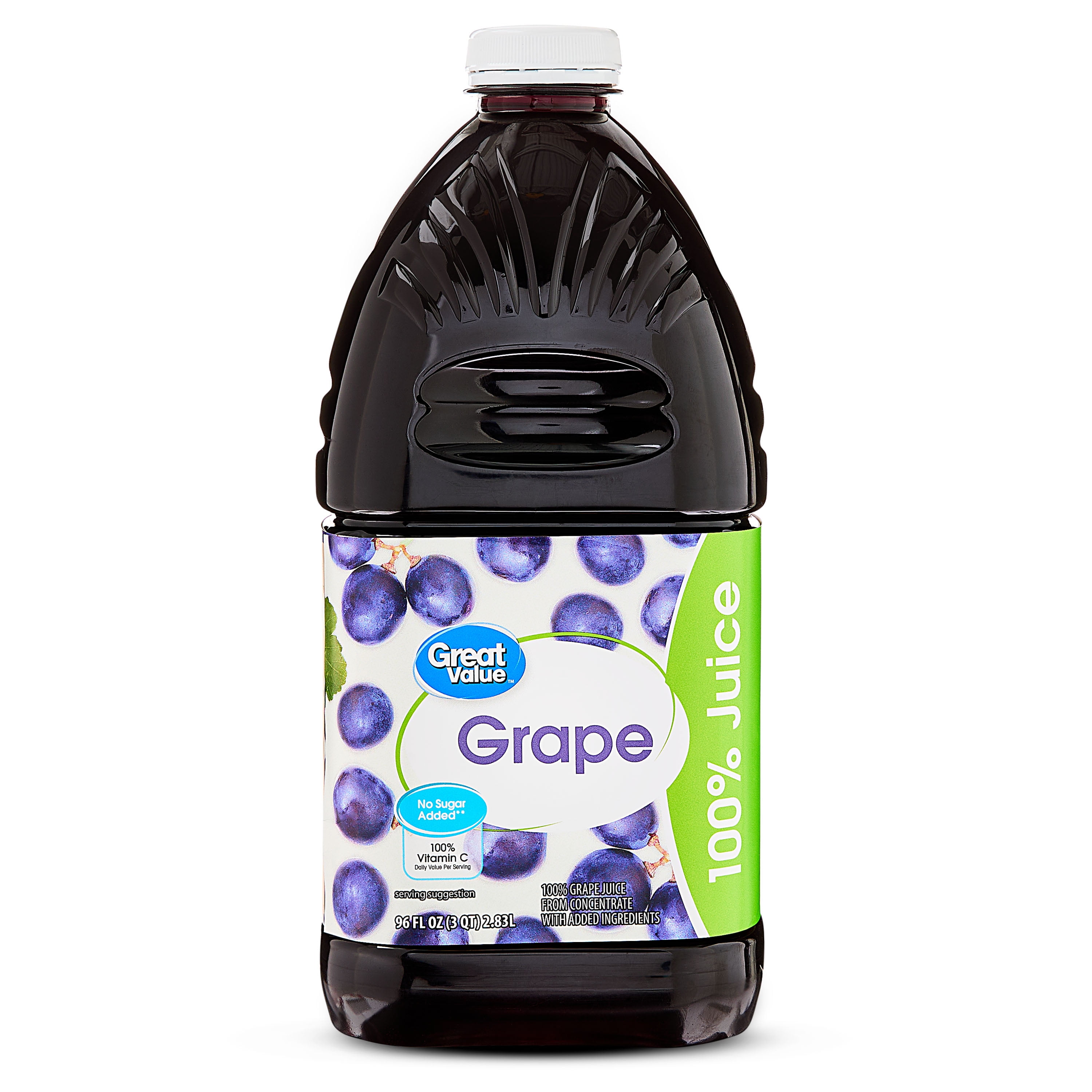 Great Value 100% Concord Grape Juice, 96 fl oz