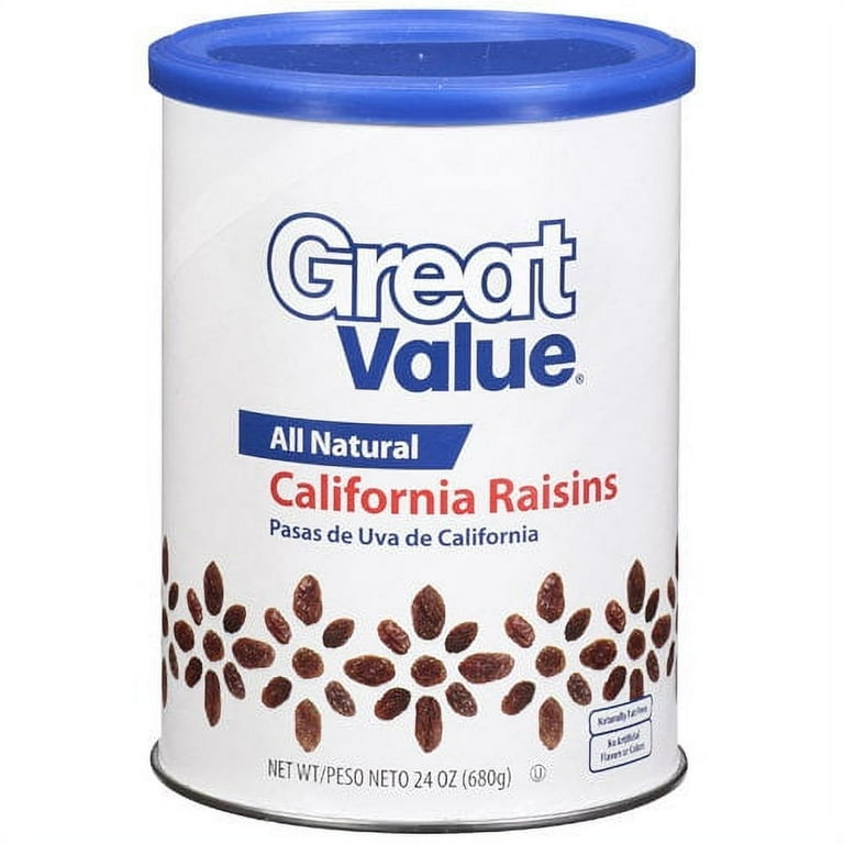 Great Value All-Natural California Raisins, 24 oz - Walmart.com