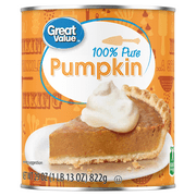 Great Value 100% Pure Canned Pumpkin, 29 oz, Can