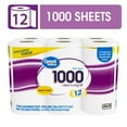 thumbnail image 1 of Great Value 1000 Sheets per Roll Toilet Paper, 12 Rolls, Compare to Scott® 1000 Sheets Bath Tissue, 1 of 9