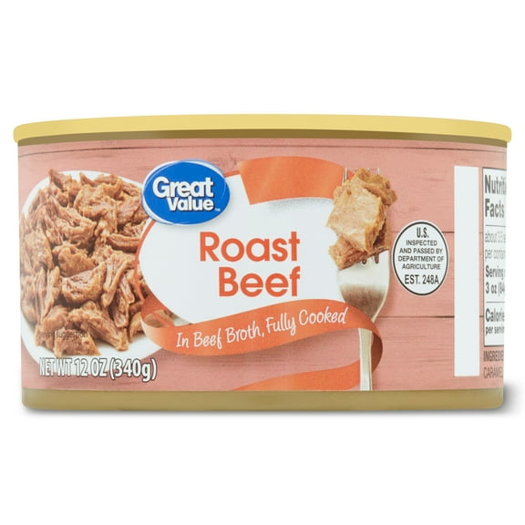 Great Value - 12oz Can Roast Beef in Broth