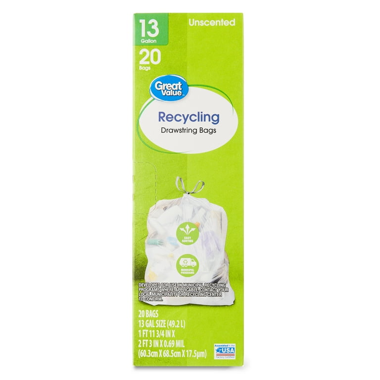 https://i5.walmartimages.com/seo/Great-Value-13-Gallon-Clear-Drawstring-Tall-Kitchen-Recycling-Bags-Unscented-20-Bags_599729f6-f30a-4c27-ab6f-d5c52b54d218.a87f2f22f5912878e1266c20733f3880.jpeg?odnHeight=768&odnWidth=768&odnBg=FFFFFF