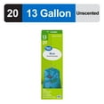 thumbnail image 1 of Great Value 13-Gallon Drawstring Tall Kitchen Bags, 20 Bags, 1 of 7