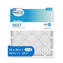 Great Value; 16x20x1; MERV 13 BEST HVAC Air and Furnace Filter; Captures Dust; 4 Filters