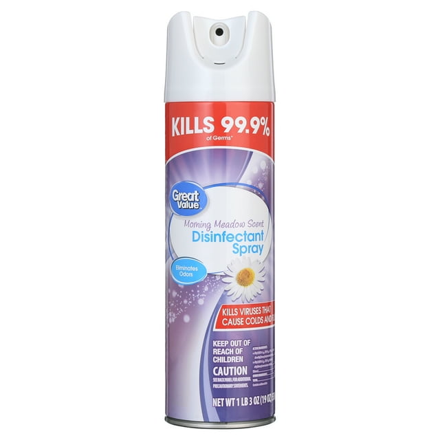 Great Value 19oz Disinfectant Spray Morning Meadow Scent