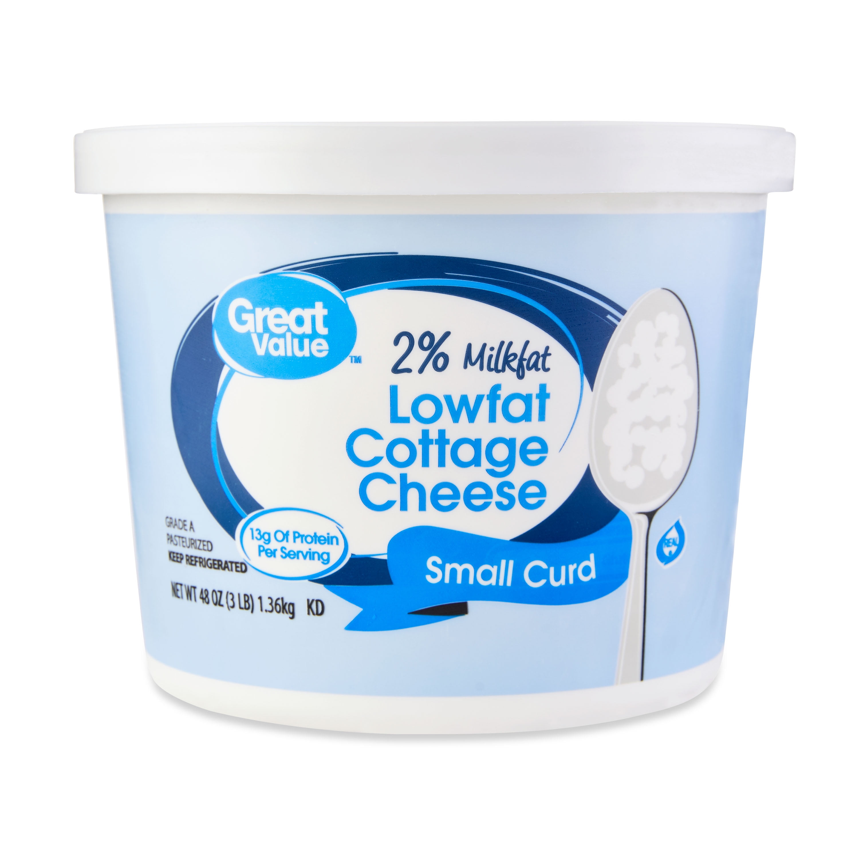 小物 niceness fats Fat Free Small Curd Cottage Cheese – Great Value – 24 OZ