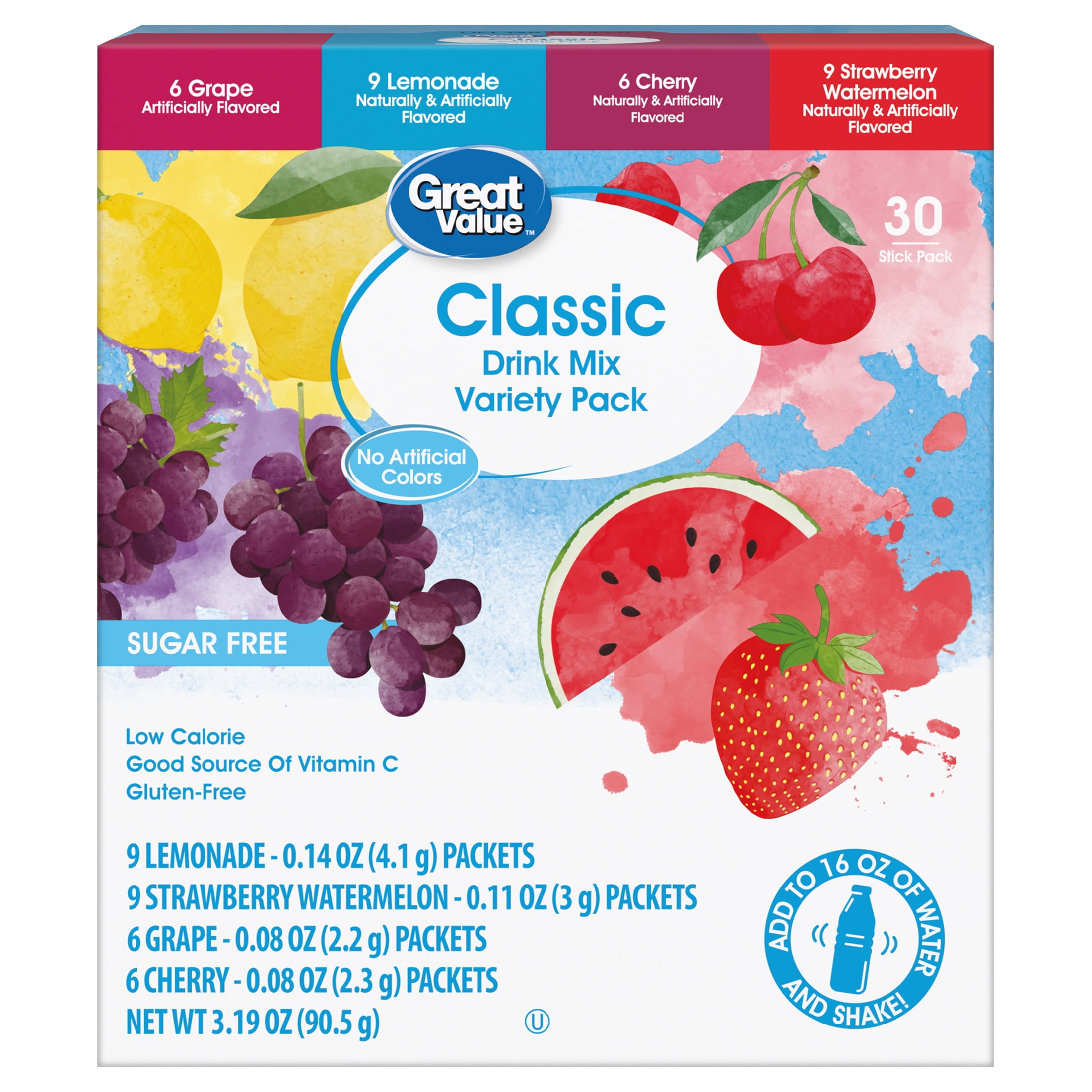 Great Value 30ct Singles To Go Assorted Variety Pack