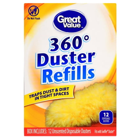 Great Value 360° Duster Refills, 12 Count