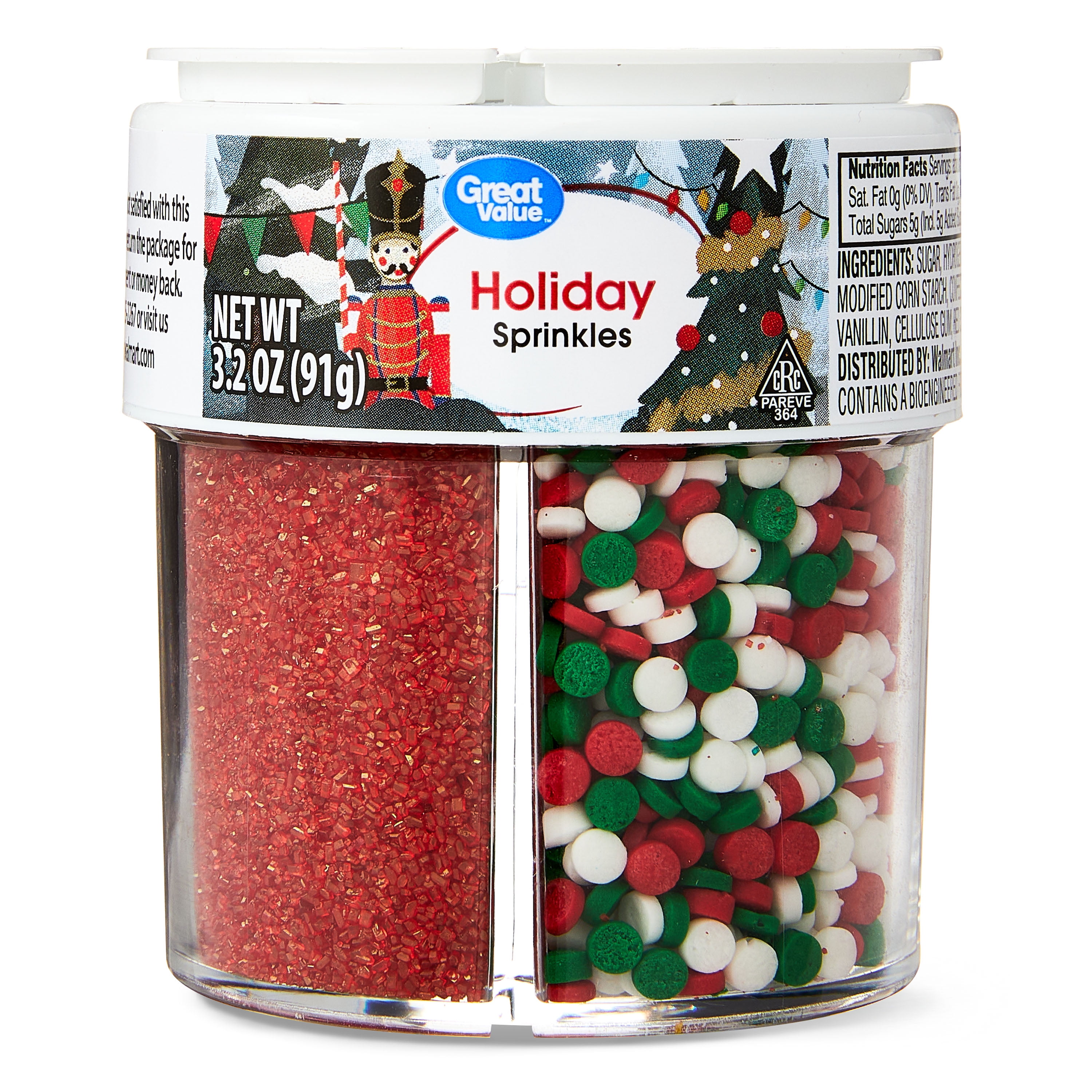 Great Value 4-Cell Holiday Sprinkle Assortment, 3.2 oz