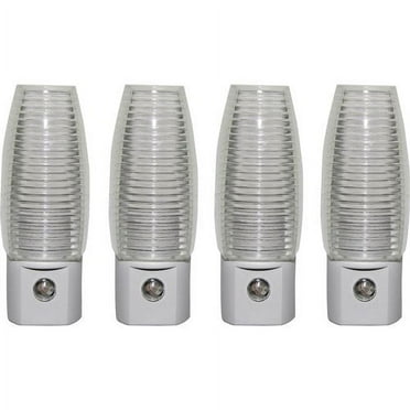 Great Value 4-Pack LED Automatic Light-Sensing Night Light, Soft White, 3.55in by 1.8797
