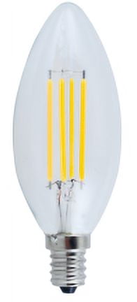 Great Value 40Watts LED Candelabra Light Bulb, E12 Candle Base