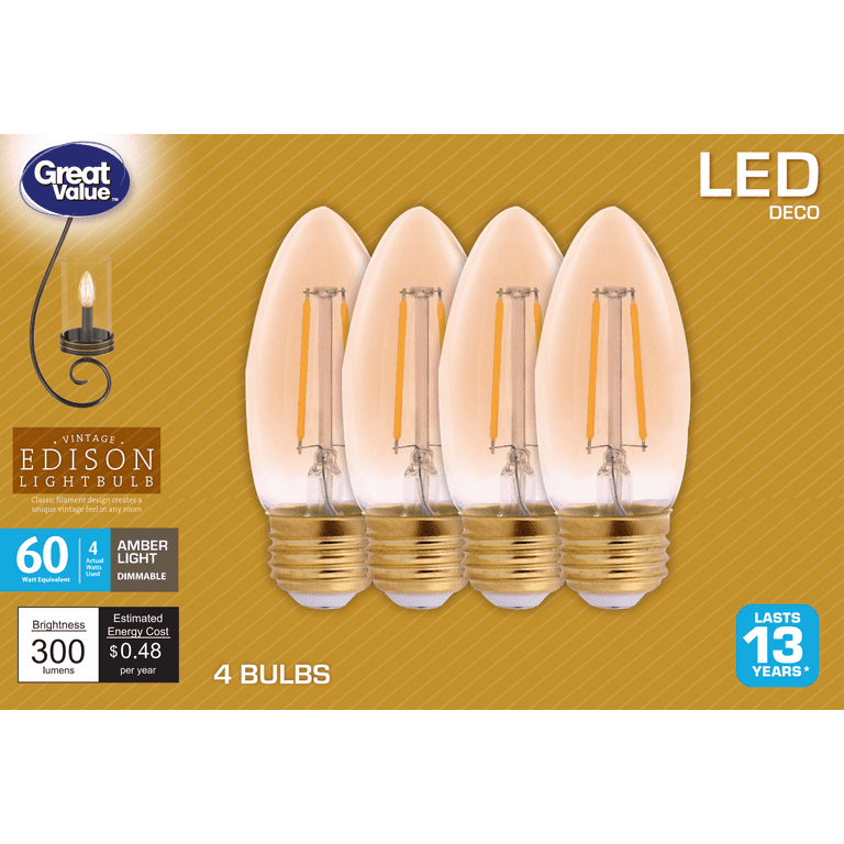 4w led candelabra bulb top