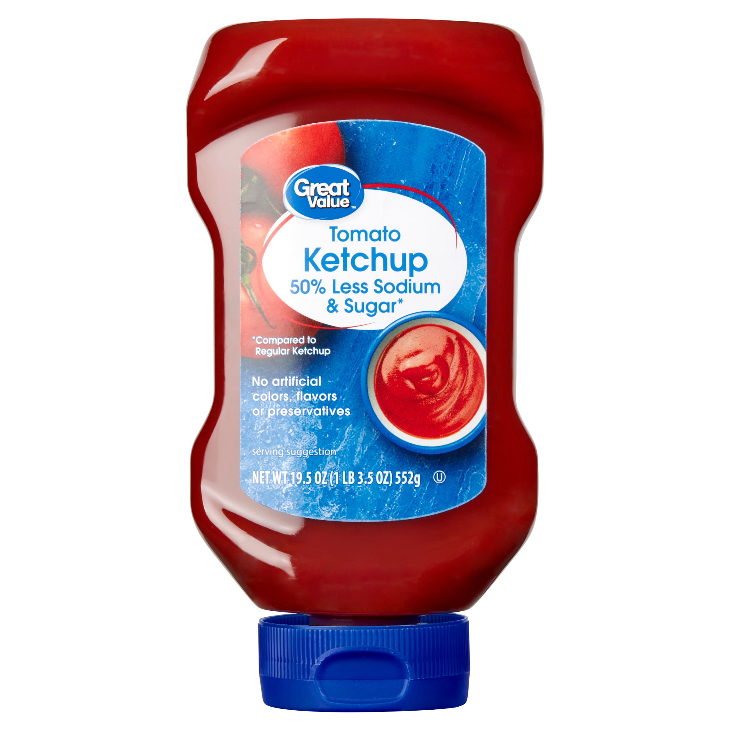 Great Value 50/50 Tomato Ketchup, 19.5 oz