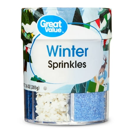 Great Value 6-Cell Winter Sprinkle Assortment, 7.16 oz