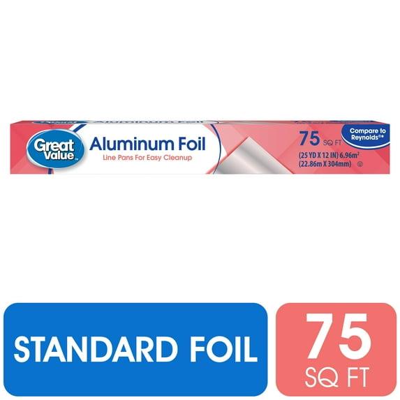 Great Value 75 Sq ft Aluminum Foil