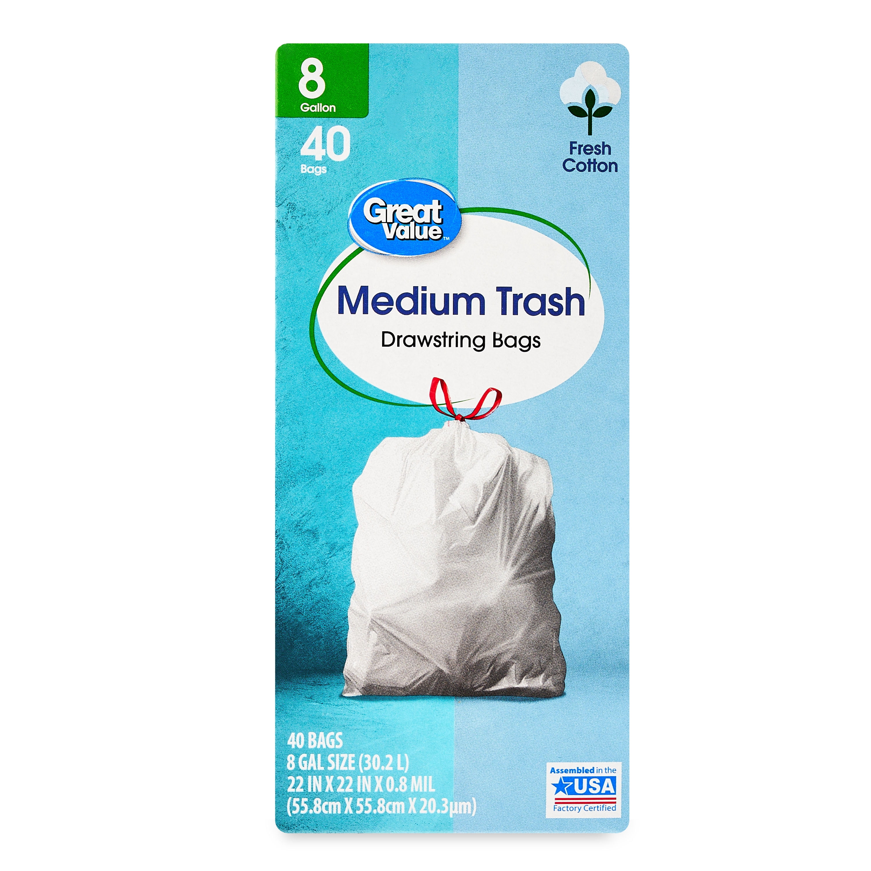 Medium Trash Bags Fresh Scent 8 Gallon - 56ct - up & up 8 gal, 56 ct