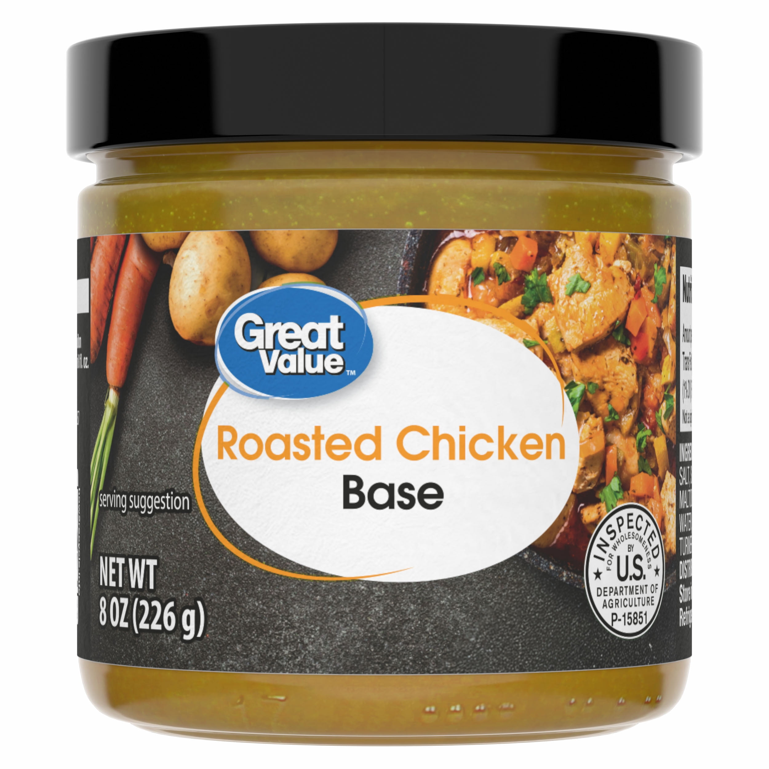 Great Value Roasted Chicken Base, Shelf Stable, 8oz