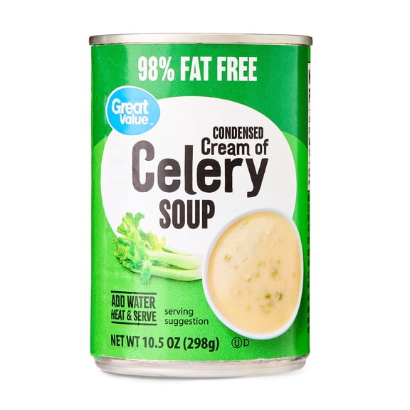 Great Value 98% Fat Free Cream of Celery Condensed Soup, 10.5 oz