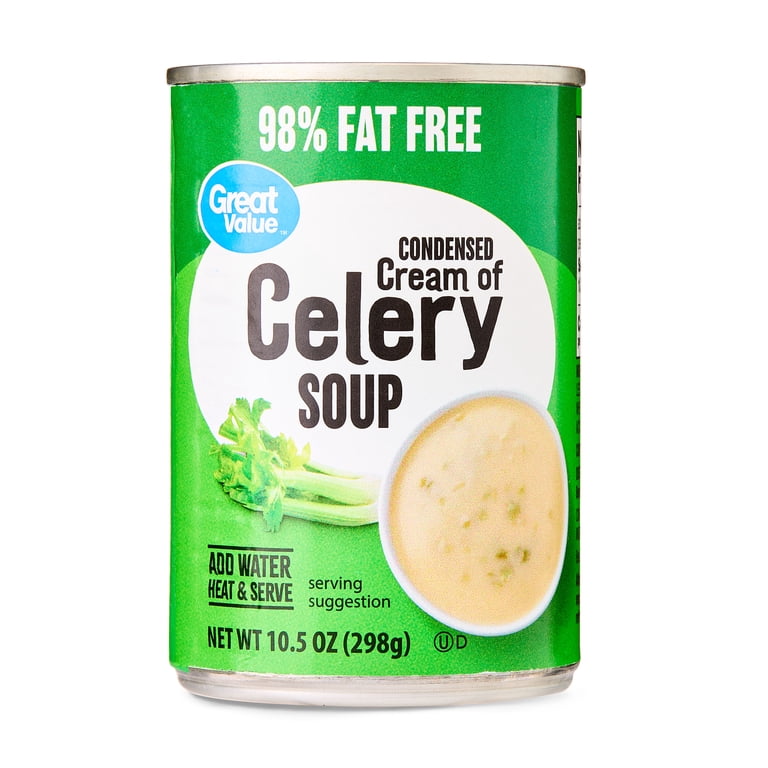Great Value Cream of Celery Condensed Soup, 10.5 oz, Shelf Stable