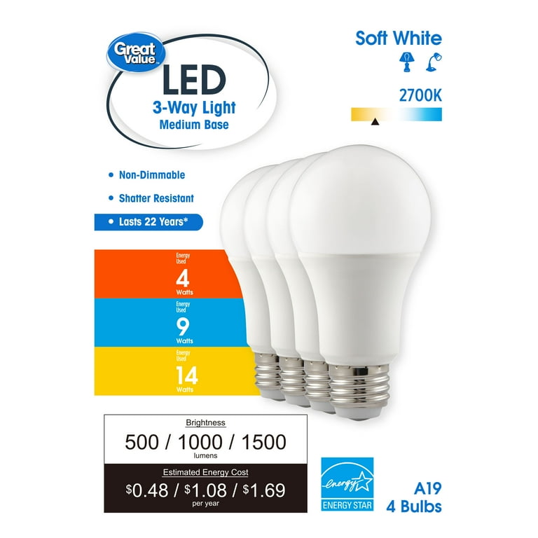 Great value led sale bulbs 100 watt
