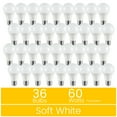 thumbnail image 1 of Great Value A19 LED Light Bulb, 9W (60W Equivalent) Dimmable Soft White E26 Base (36 Pack), 1 of 11
