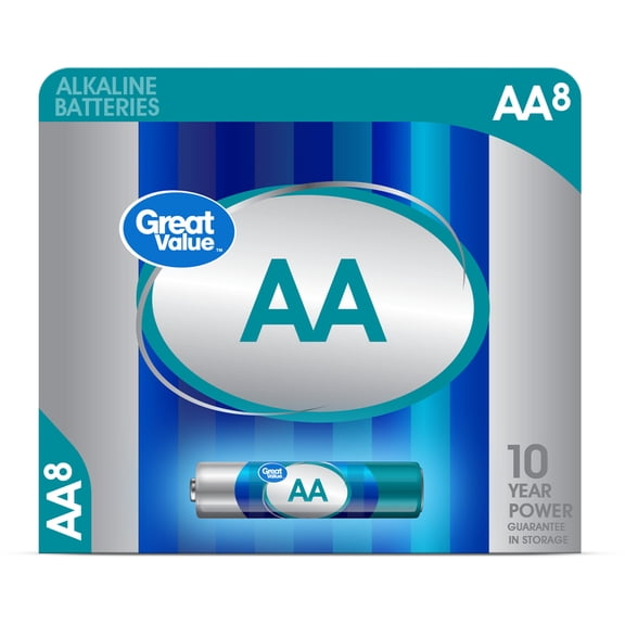 Great Value AA Alkaline Batteries 24 Pack