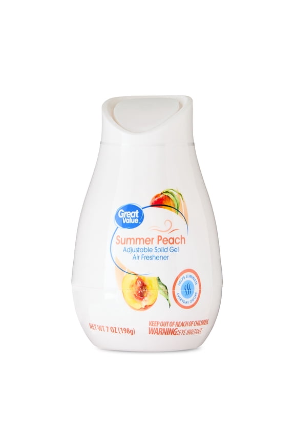 Adjustable Solid Gel Cone Air Freshener, Summer Peach, 7 oz