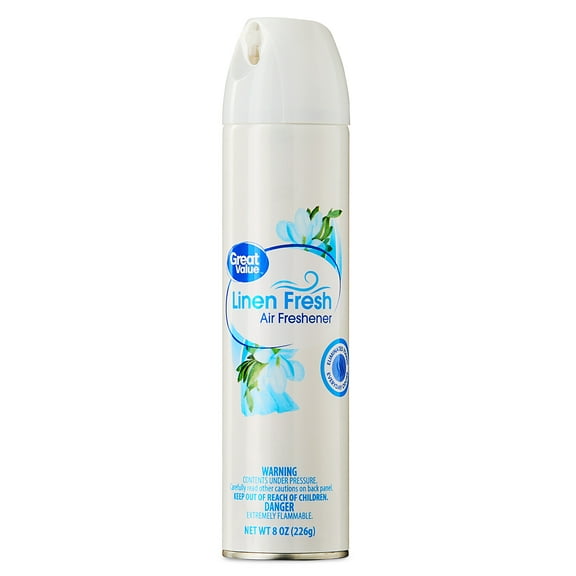 Great Value Aerosol Air Freshener, Linen Fresh