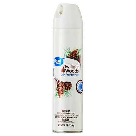 Great Value Aerosol Air Freshener, Twilight Woods, 8 oz