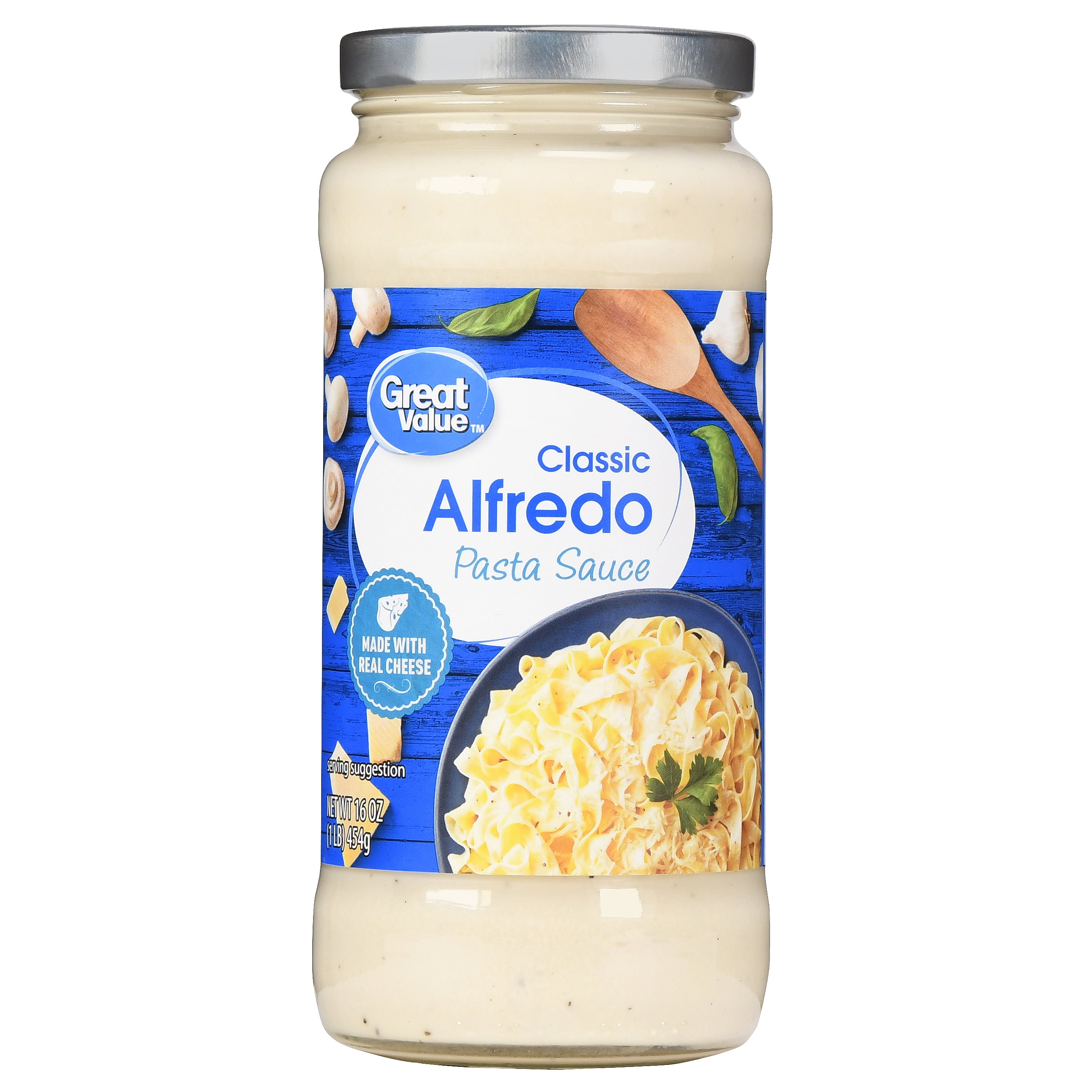 Great Value Alfredo Pasta Sauce, 16 oz