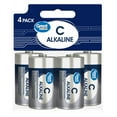 Great Value Alkaline C Batteries, 4 Count