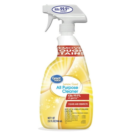 Great Value All Purpose Cleaner, Lemon Scent, 32 fl oz