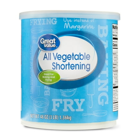 Great Value All Vegetable Shortening, 48 oz Can