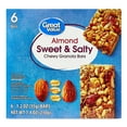 thumbnail image 1 of Great Value Almond Sweet & Salty Chewy Granola Bars, 7.4 oz, 6 Count, 1 of 10