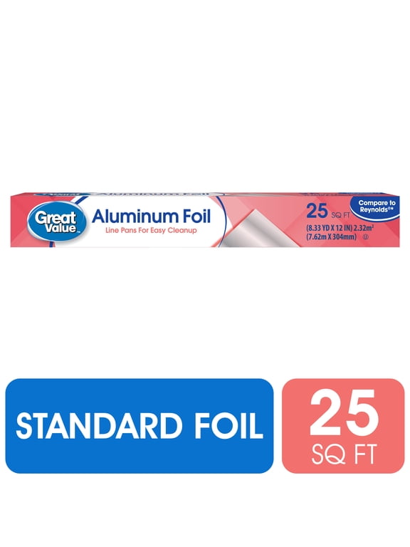 Aluminum Foil, 25 sq ft
