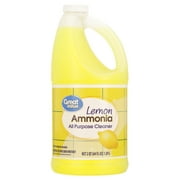 Great Value Ammonia All Purpose Cleaner, Lemon, 64 fl oz