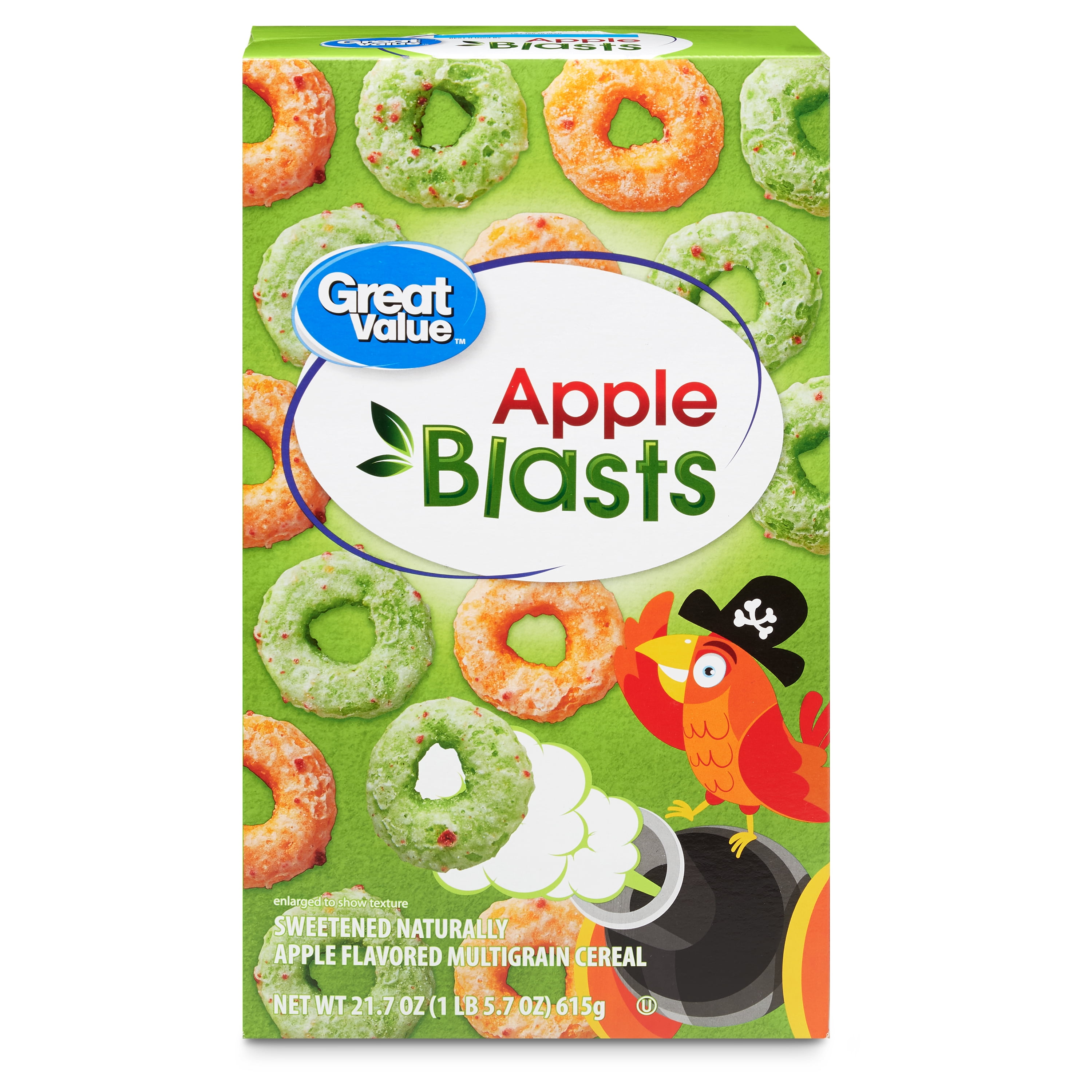 Great Value, Apple Blasts Breakfast Cereal, 21.7 oz