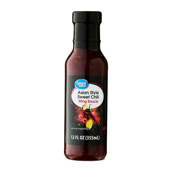 Great Value Asian Sweet Chili Wing Sauce, 12 Fl Oz