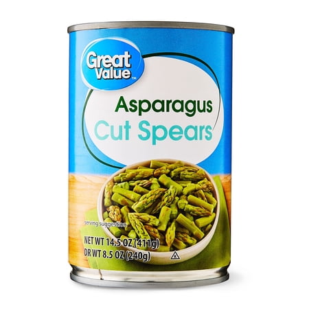 Great Value Asparagus Cut Spears, 14.5 Oz