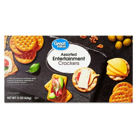 Great Value Assorted Entertainment Crackers, 15 oz (Shelf Stable)