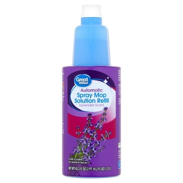 Great Value Auto Spray Mop Floor Cleaning Solution Refill, 42oz Lavender Scent, 1 Count