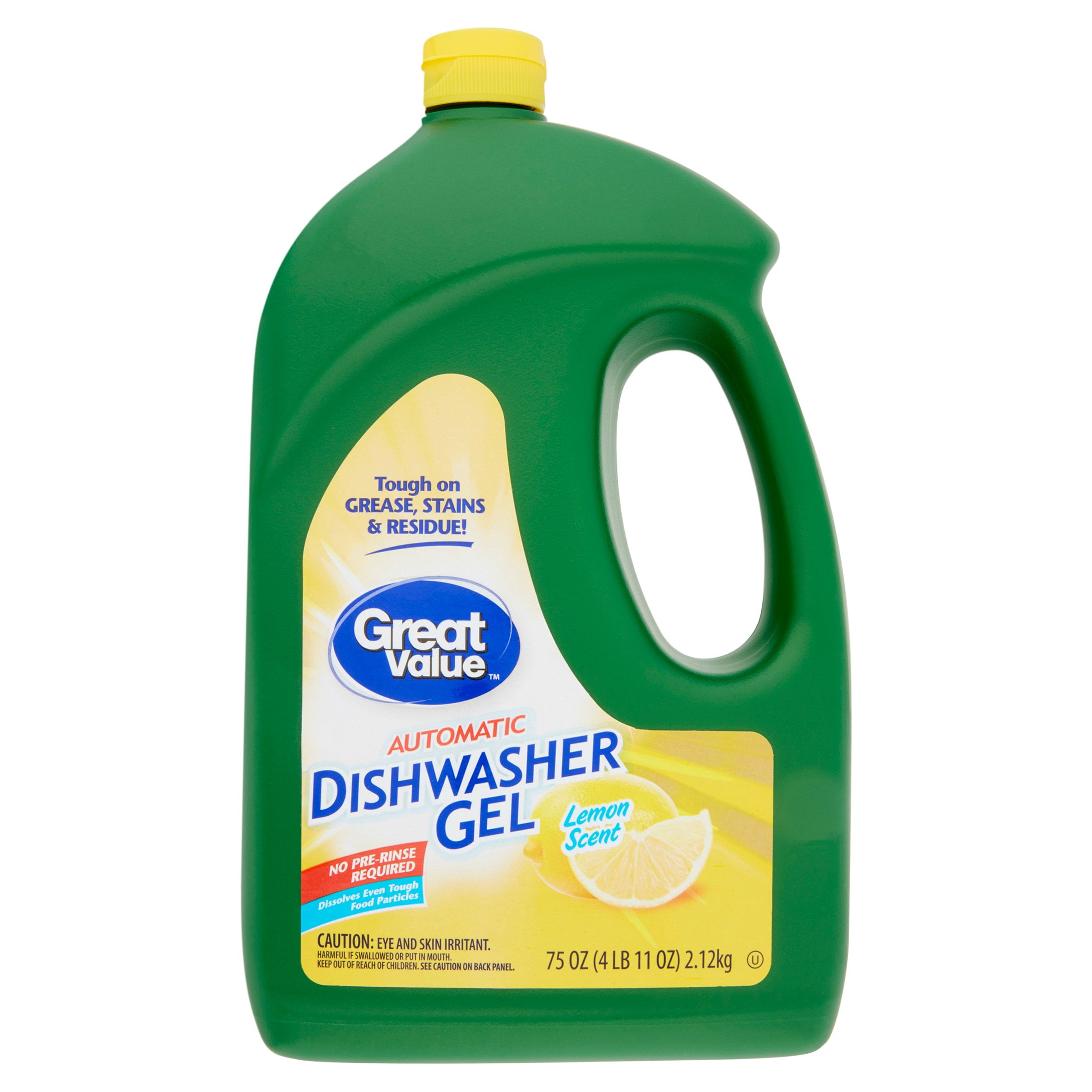 Great Value Automatic Dishwasher Gel, Lemon Scent, 75 oz