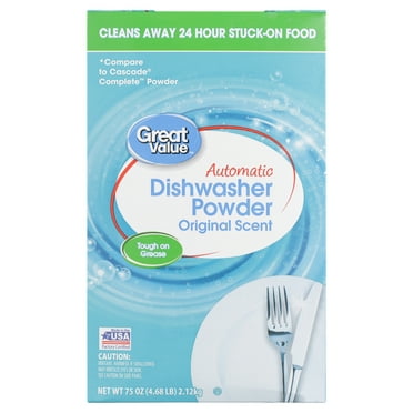 Great Value Automatic Dishwasher Powder, Original Scent, 75 oz, 1 Count
