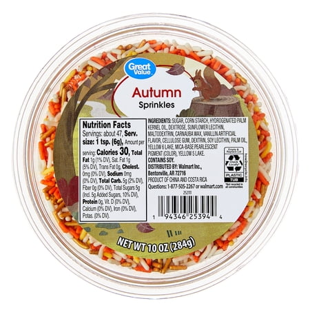 Great Value Autumn Sprinkles, 10 oz