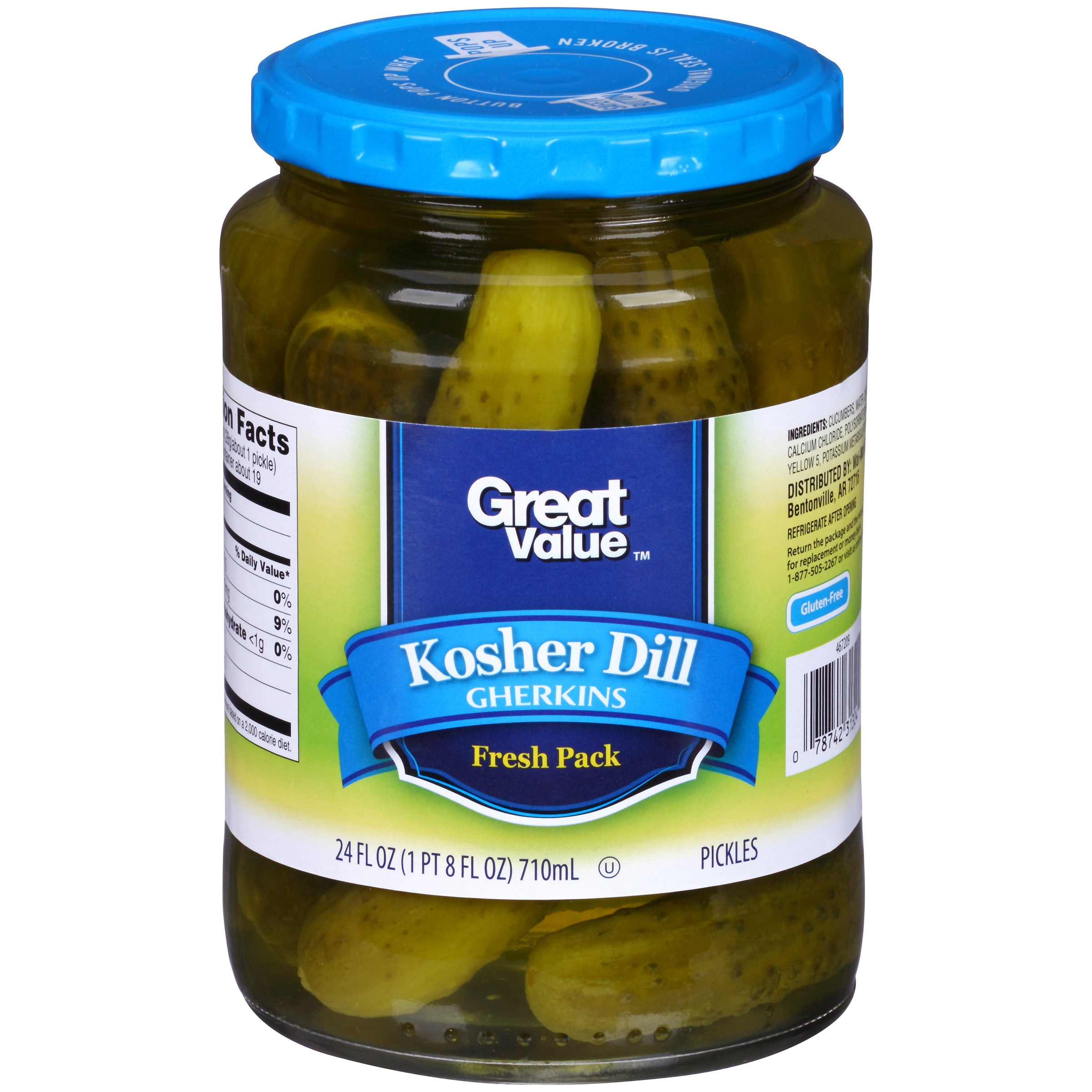 Great Value Baby Dill Pickles, 24 oz