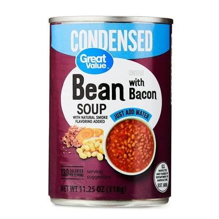 Great Value Bean With Bacon Condensed Soup, 11.25 oz