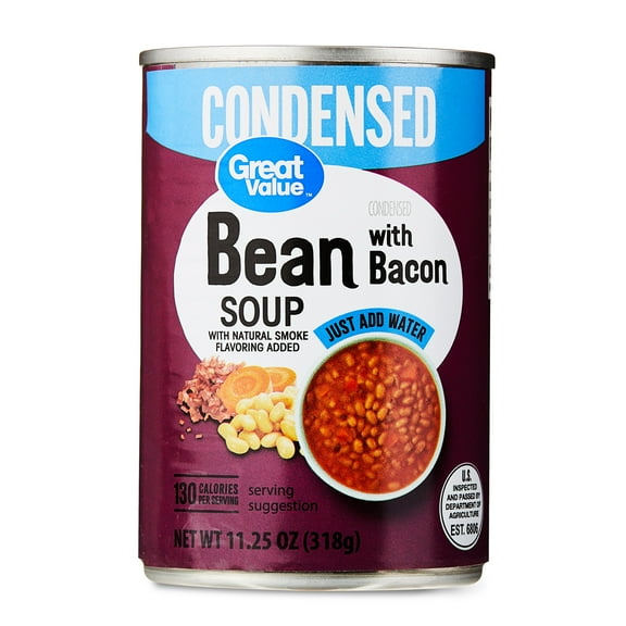 Great Value Bean with Bacon Condensed Soup, 11.25 oz